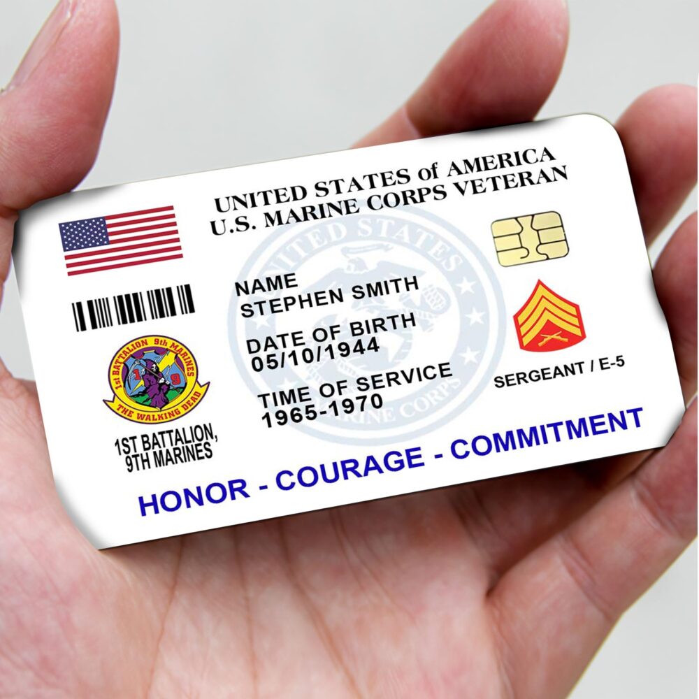 Marines Battalions - Printed Metal Card - Image 2