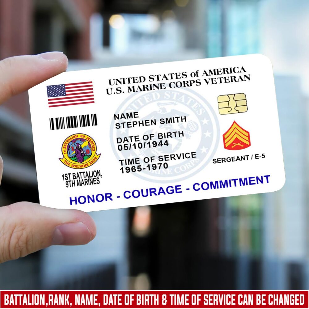 Marines Battalions - Printed Metal Card