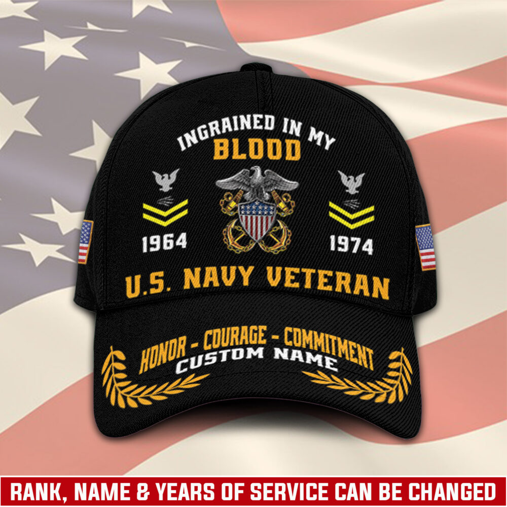 US Navy, E 7 Gold - Classic Cap