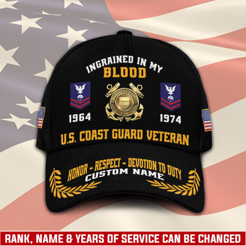 US Coast Guard, E 6 Gold - Classic Cap