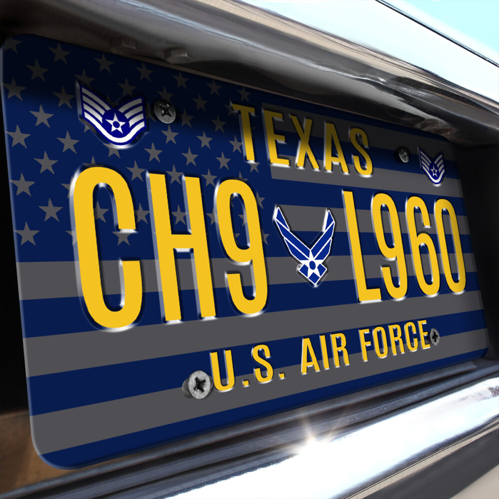 US Air Force, Always Remember, Never Forget - License Plate - Image 2