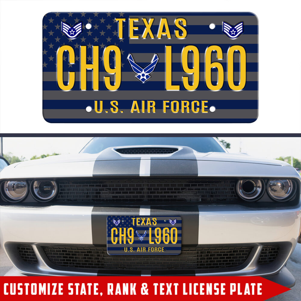 US Air Force, Always Remember, Never Forget - License Plate