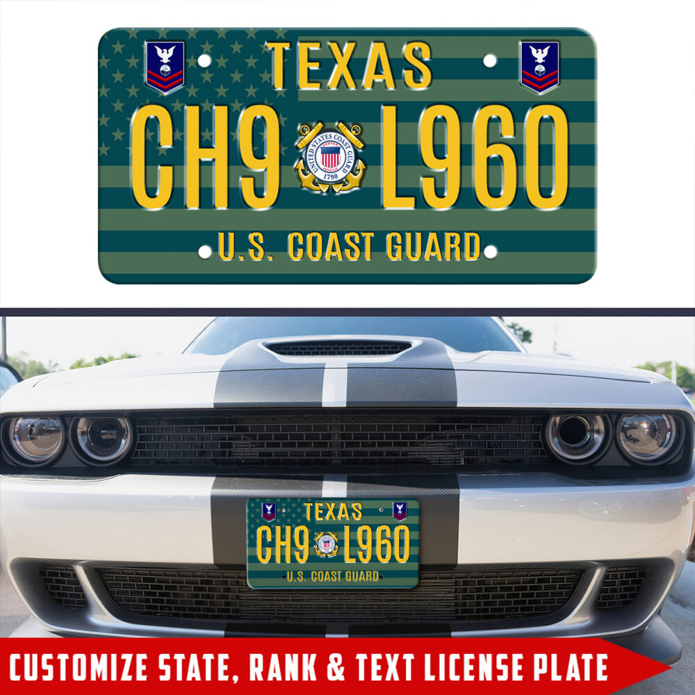 US Coast Guard, Always Ready - License Plate