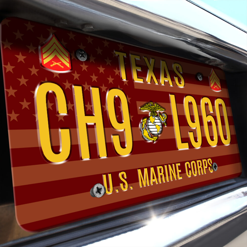 US Marine Corps, O 4 Marines Major - License Plate - Image 2