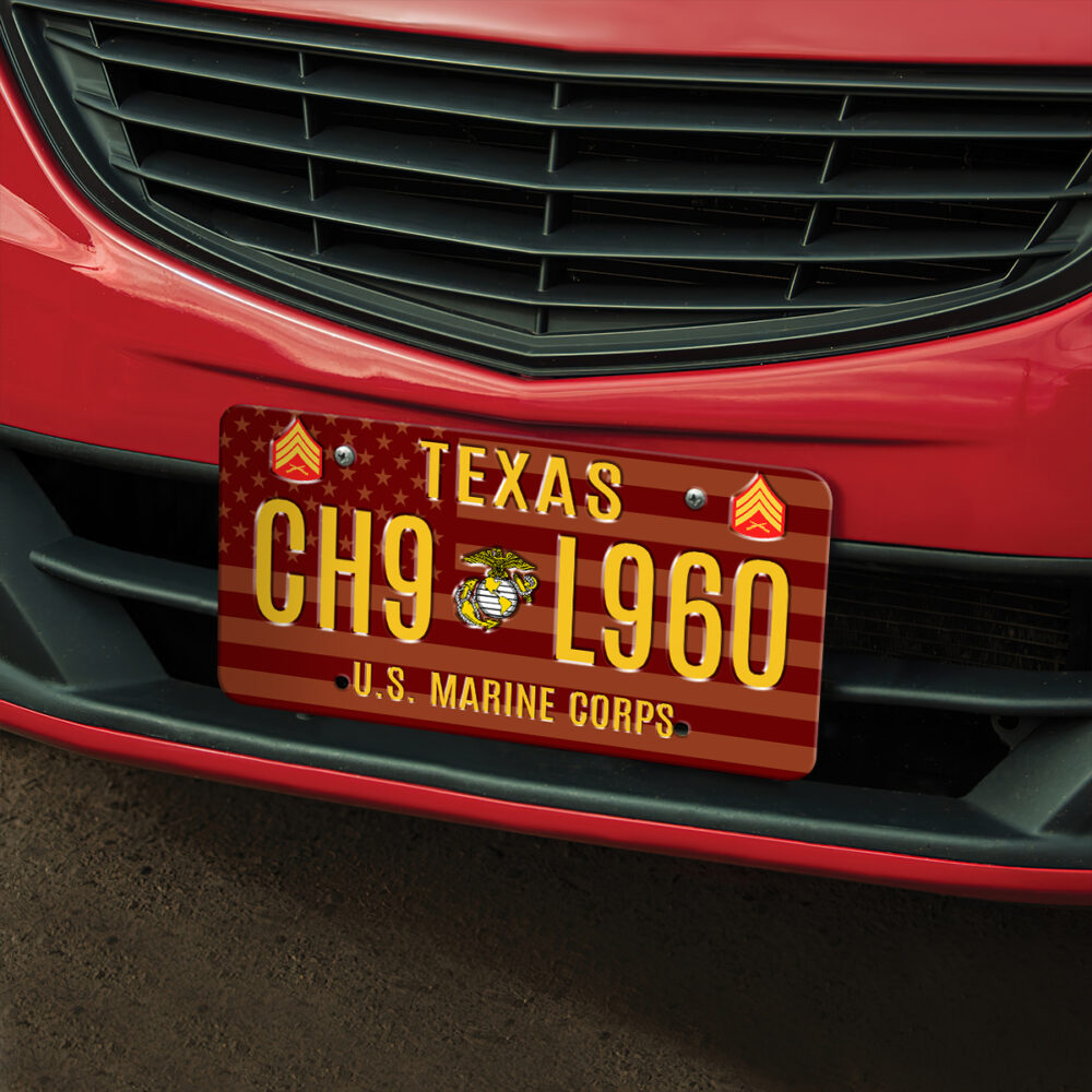 US Marine Corps, O 4 Marines Major - License Plate - Image 3