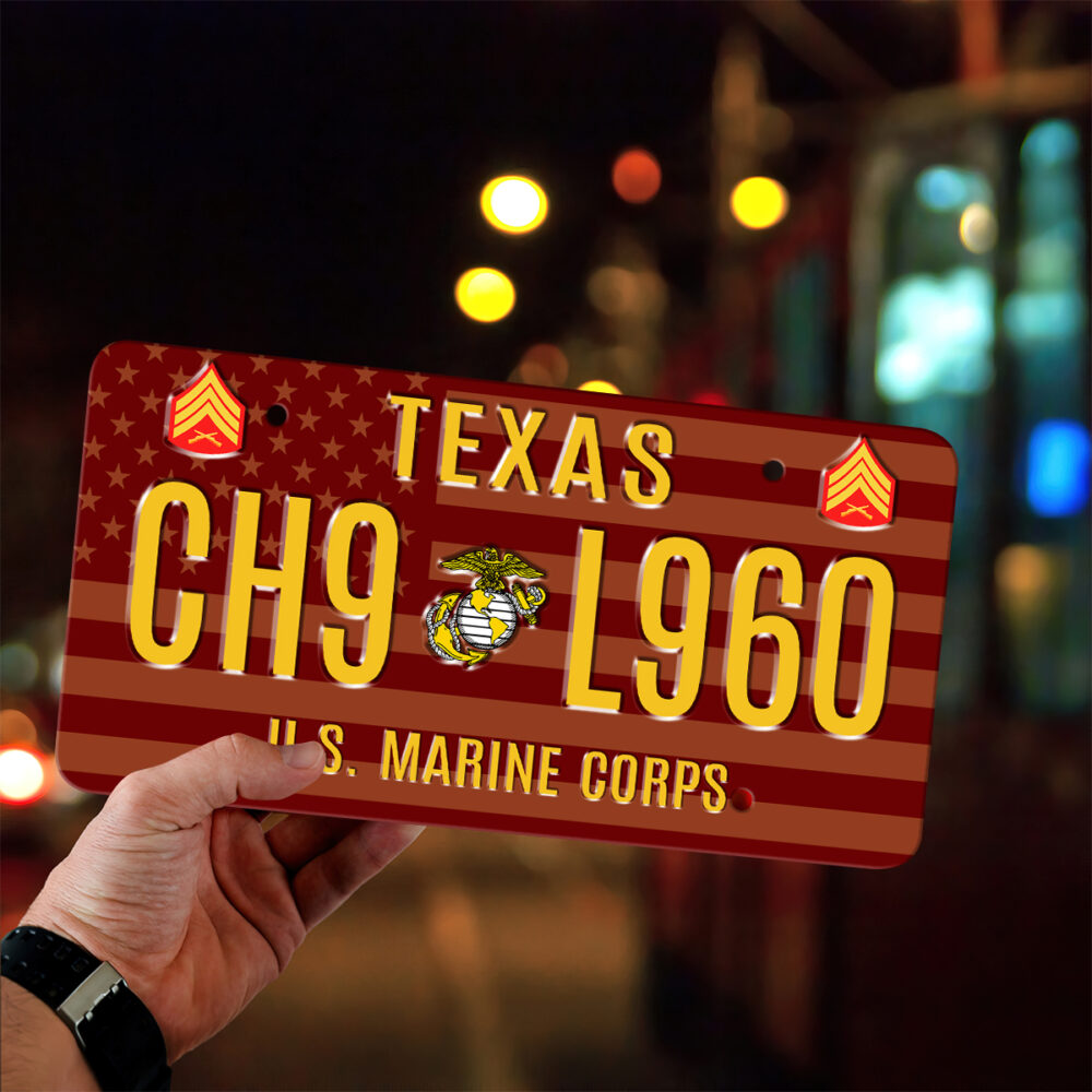 US Marine Corps, O 4 Marines Major - License Plate - Image 4