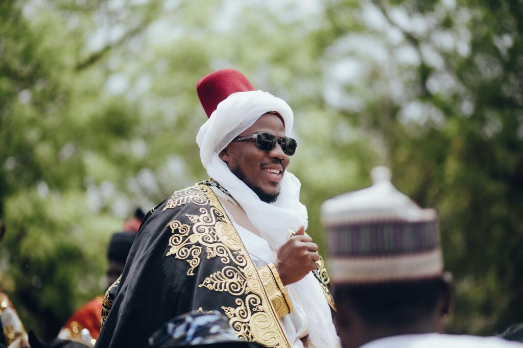 Close-up of embroidered veteran hat with military insignia