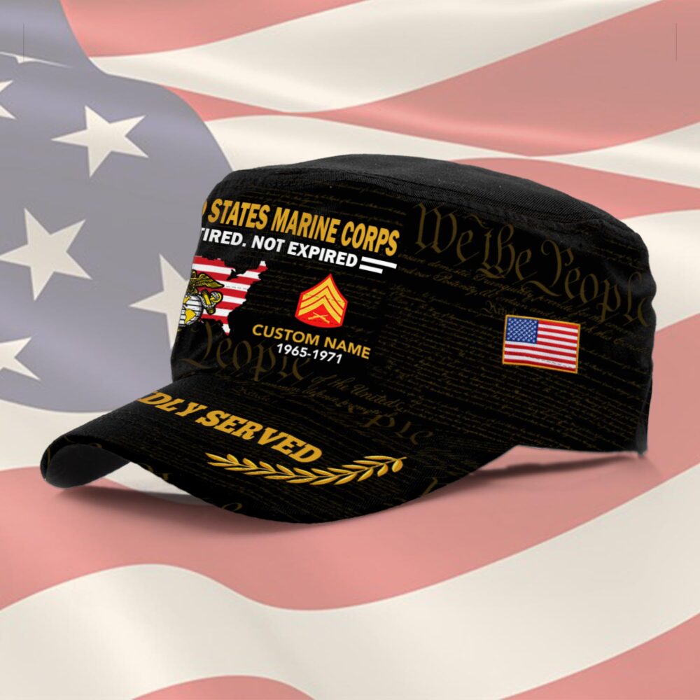 US Marine Corps, Remember - Honor - Respect - Military Cap - Image 2