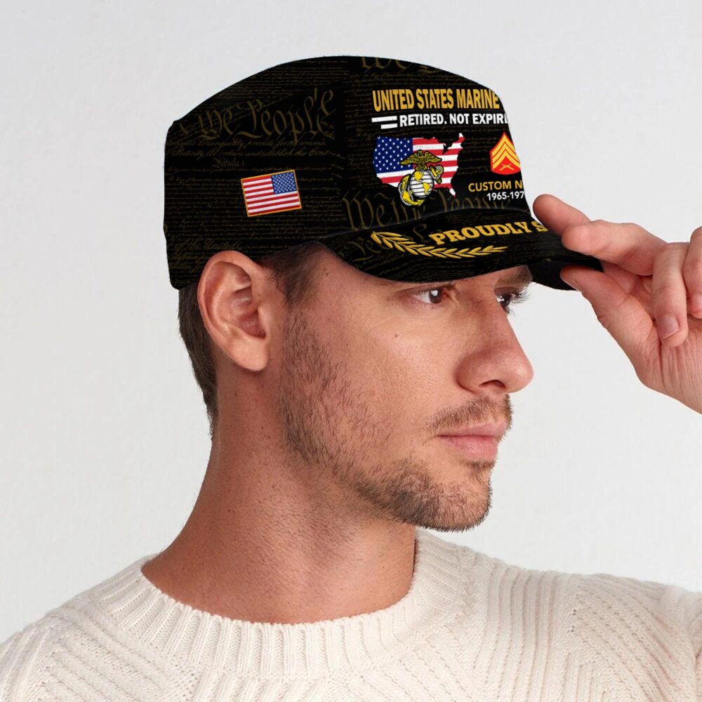 US Marine Corps, Remember - Honor - Respect - Military Cap - Image 3