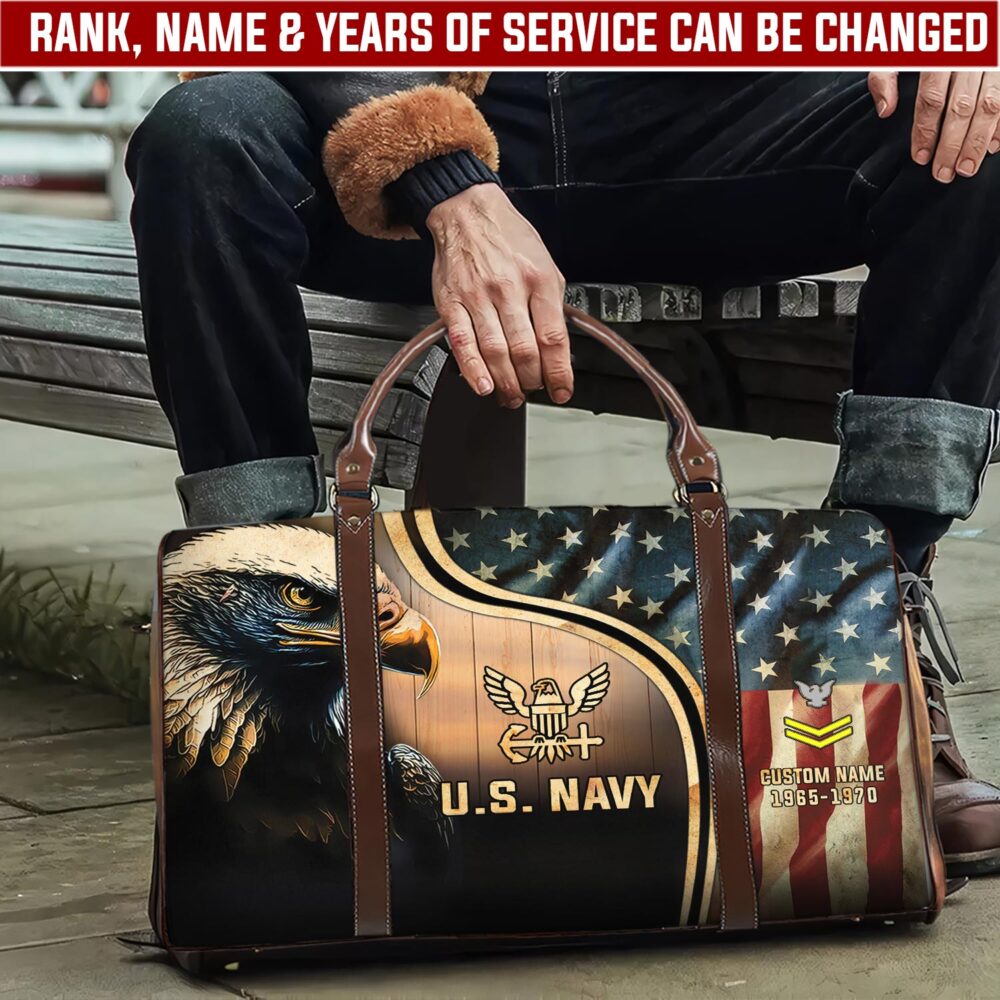 US Navy, Honoring All Who Served - Travel Bag - Size S: 18 x 8.6 x 10.2 inches