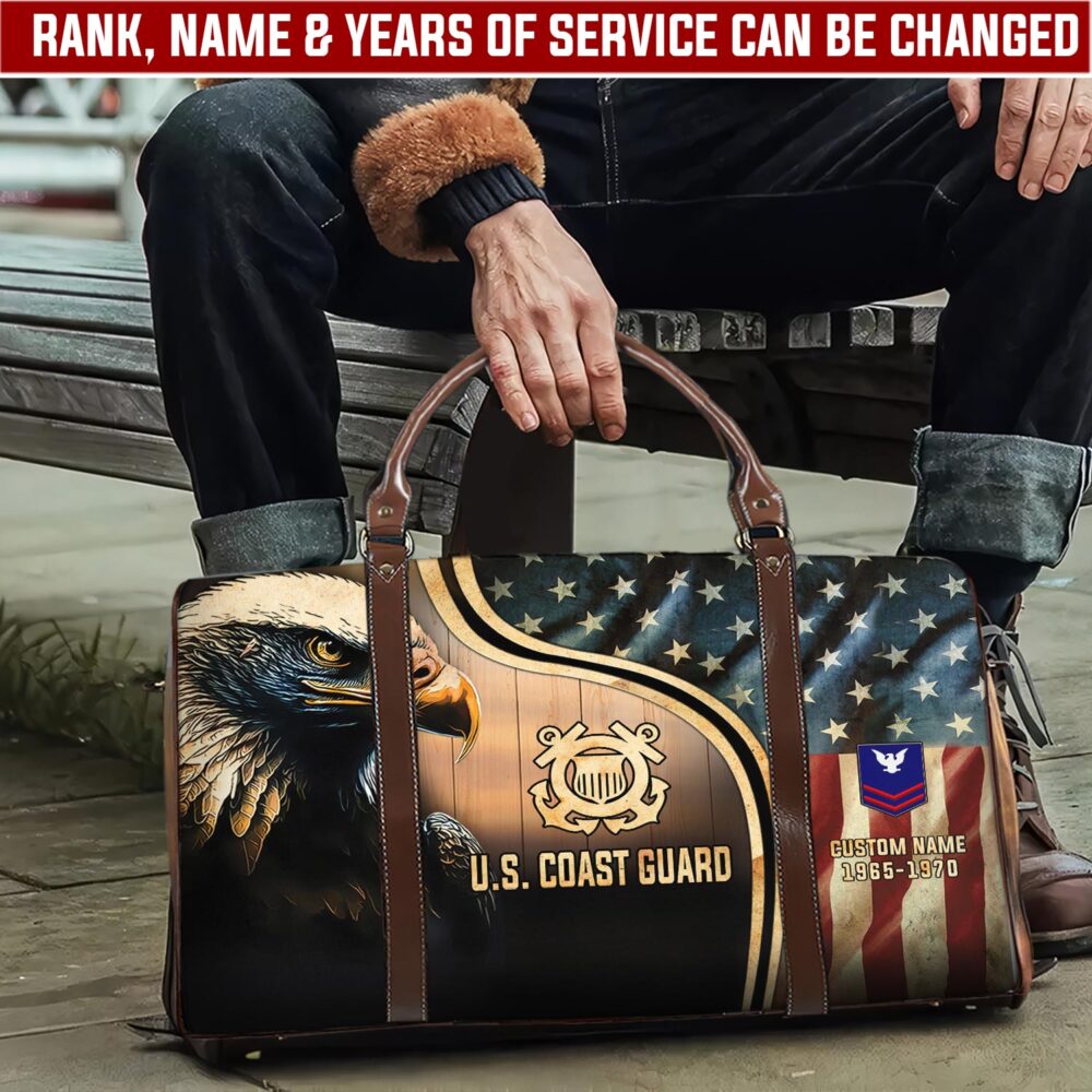 US Coast Guard, Freedom Over Fear - Travel Bag - Size S: 18 x 8.6 x 10.2 inches