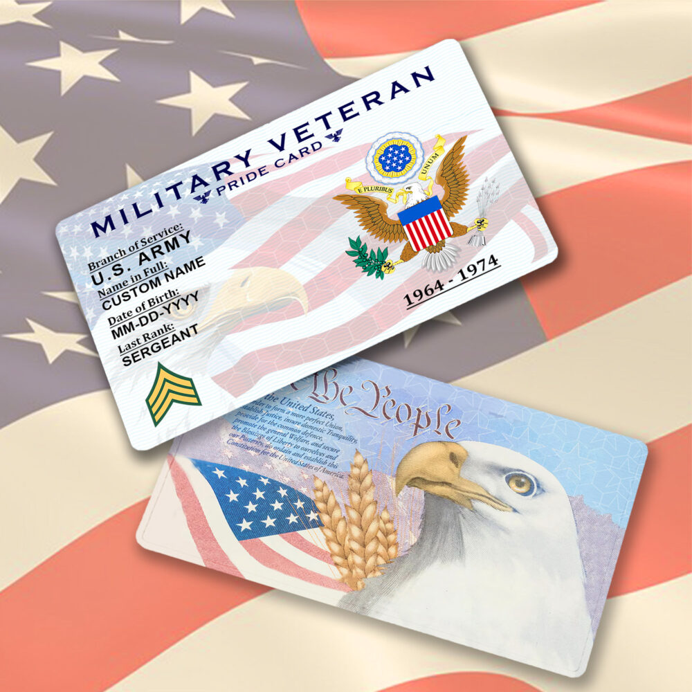US Army, W 2 Army Chief Warrant Officer 2 - Printed Metal Card - Image 2