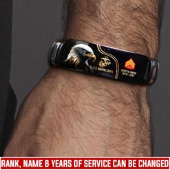 US Marine Corps, American By Birth, Veteran By Choice - Bracelet
