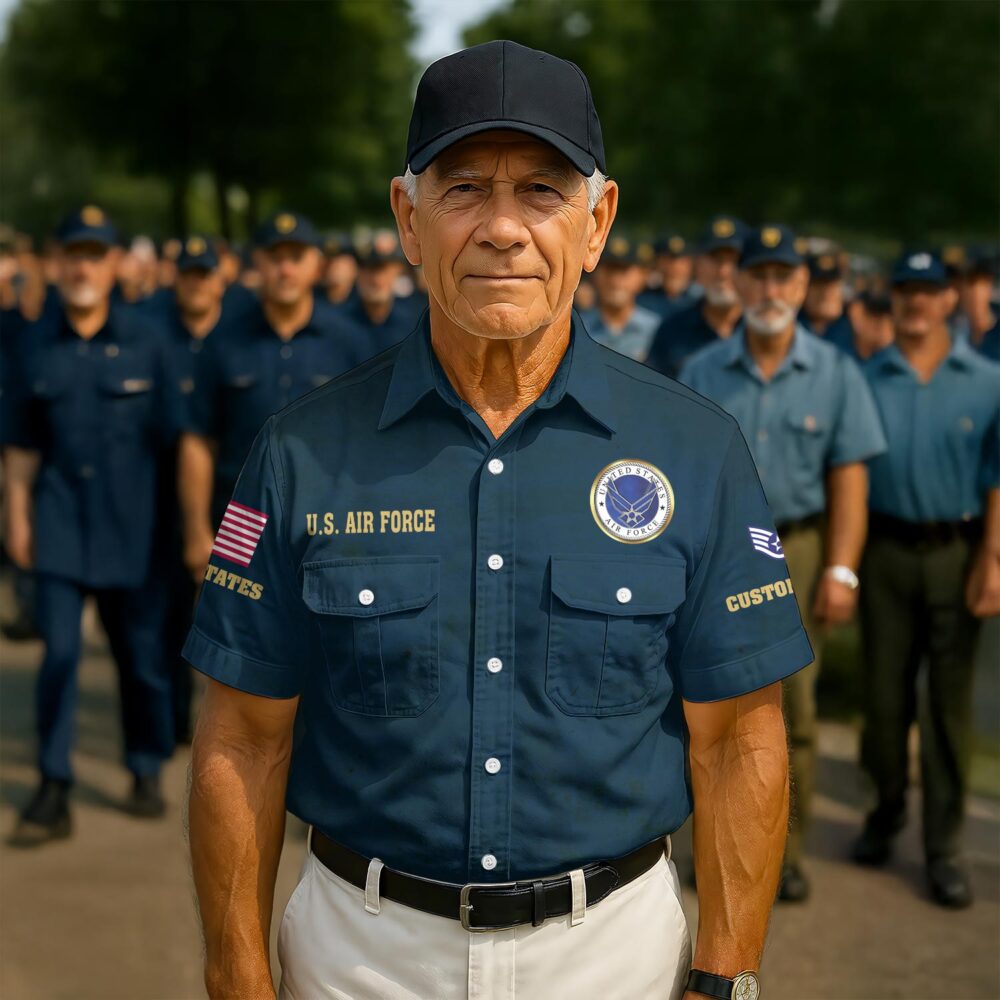 US Air Force , Aim High … Fly-Fight-Win - Cargo Shirt - Image 2