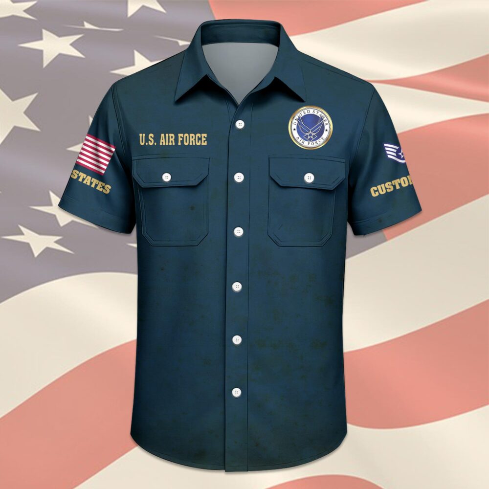 US Air Force , Aim High … Fly-Fight-Win - Cargo Shirt - Image 3
