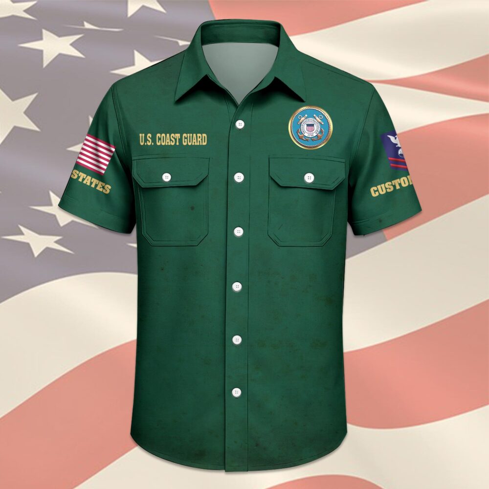 US Coast Guard, No One Fights Alone - Cargo Shirt - Image 3