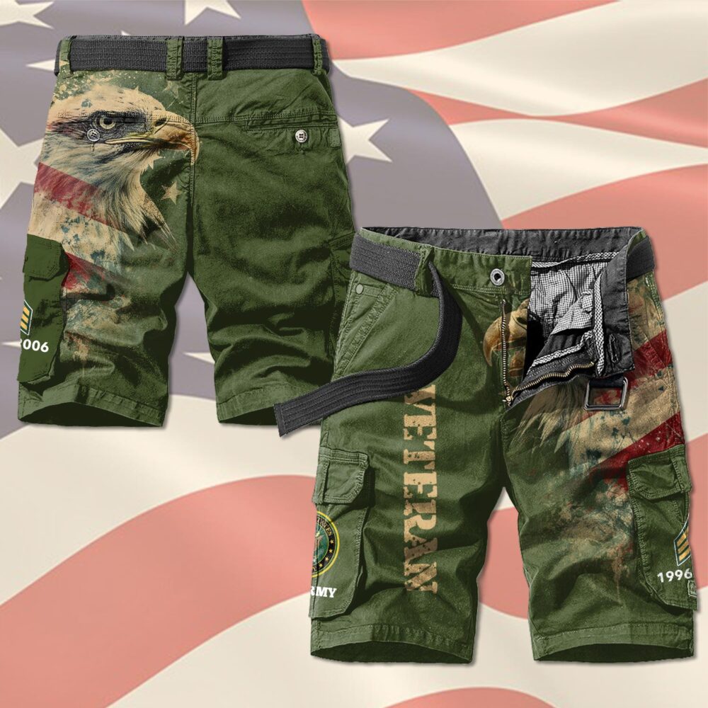 US Army, Honoring All Who Served - Cargo Shorts (Belt Excluded) - Image 2