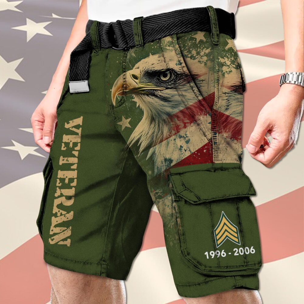 US Army, Honoring All Who Served - Cargo Shorts (Belt Excluded) - Image 3