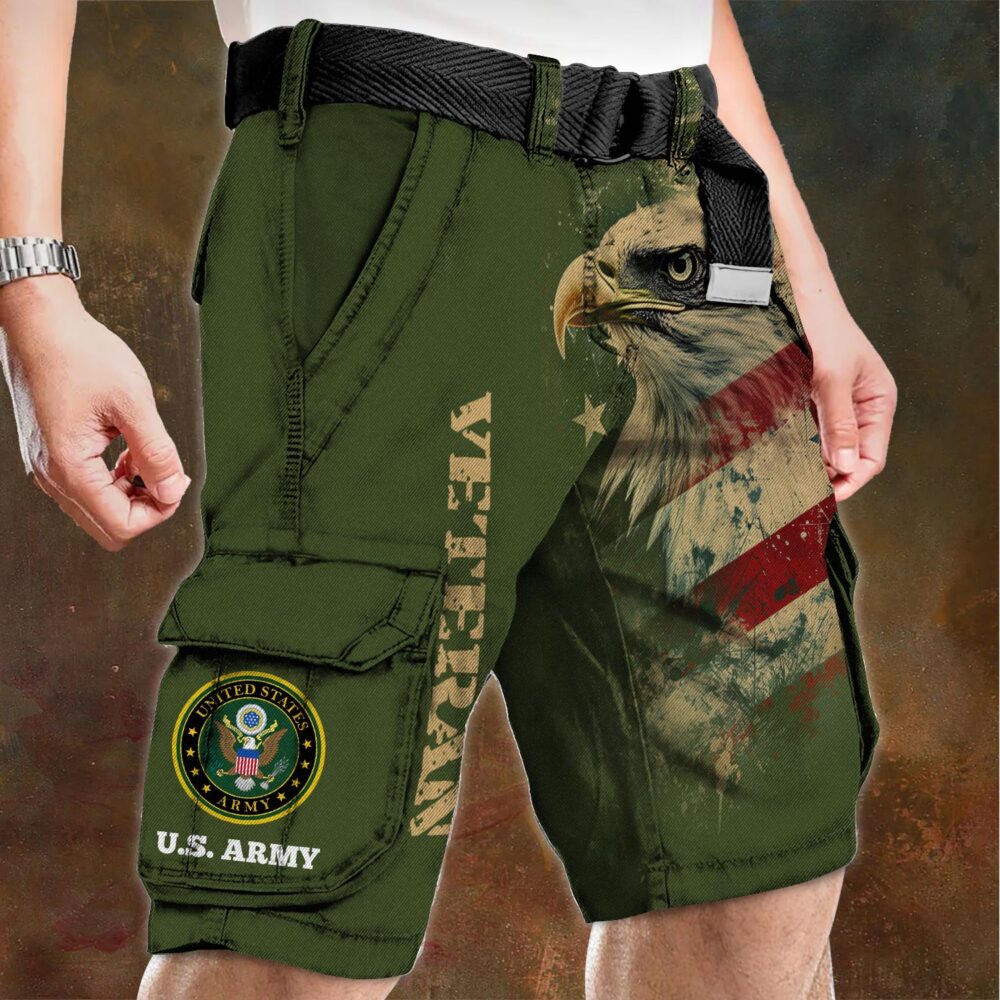 US Army, Honoring All Who Served - Cargo Shorts (Belt Excluded) - Image 4