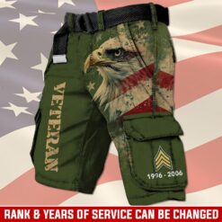 US Army, Honoring All Who Served - Cargo Shorts (Belt Excluded)