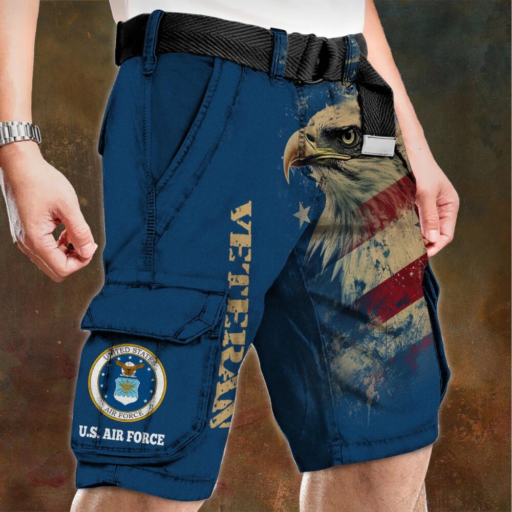 US Air Force , No One Fights Alone - Cargo Shorts (Belt Excluded) - Image 4