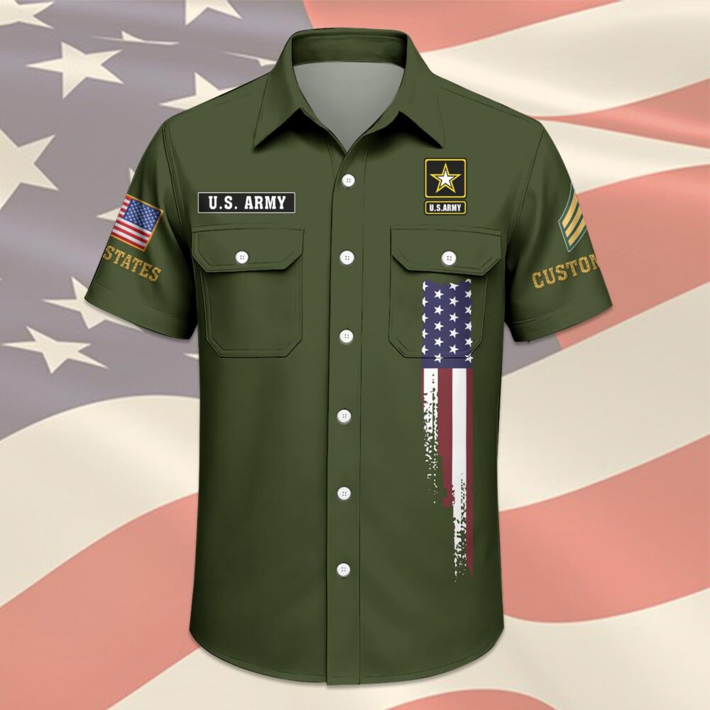 US Army, E 8 Army First Sergeant - Cargo Shirt - Image 3