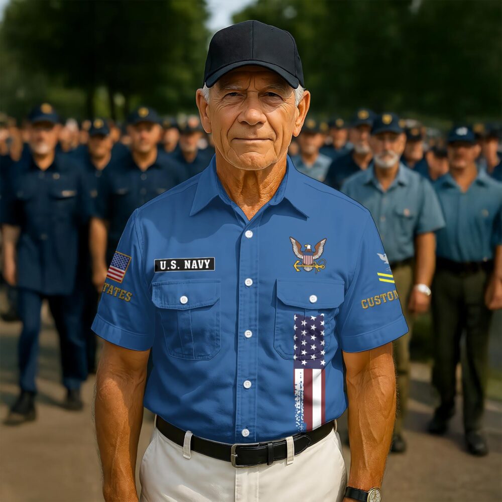 US Navy, E 4 Red - Cargo Shirt - Image 2