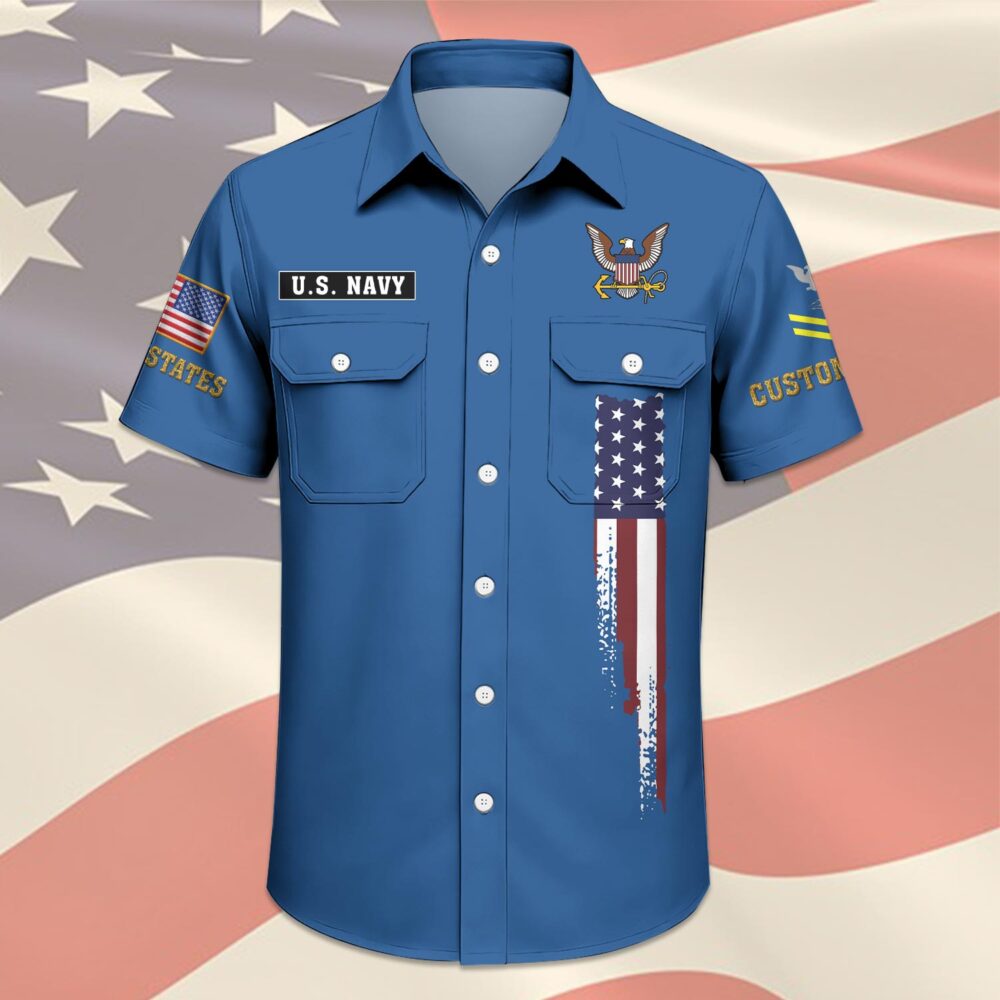 US Navy, E 4 Red - Cargo Shirt - Image 3