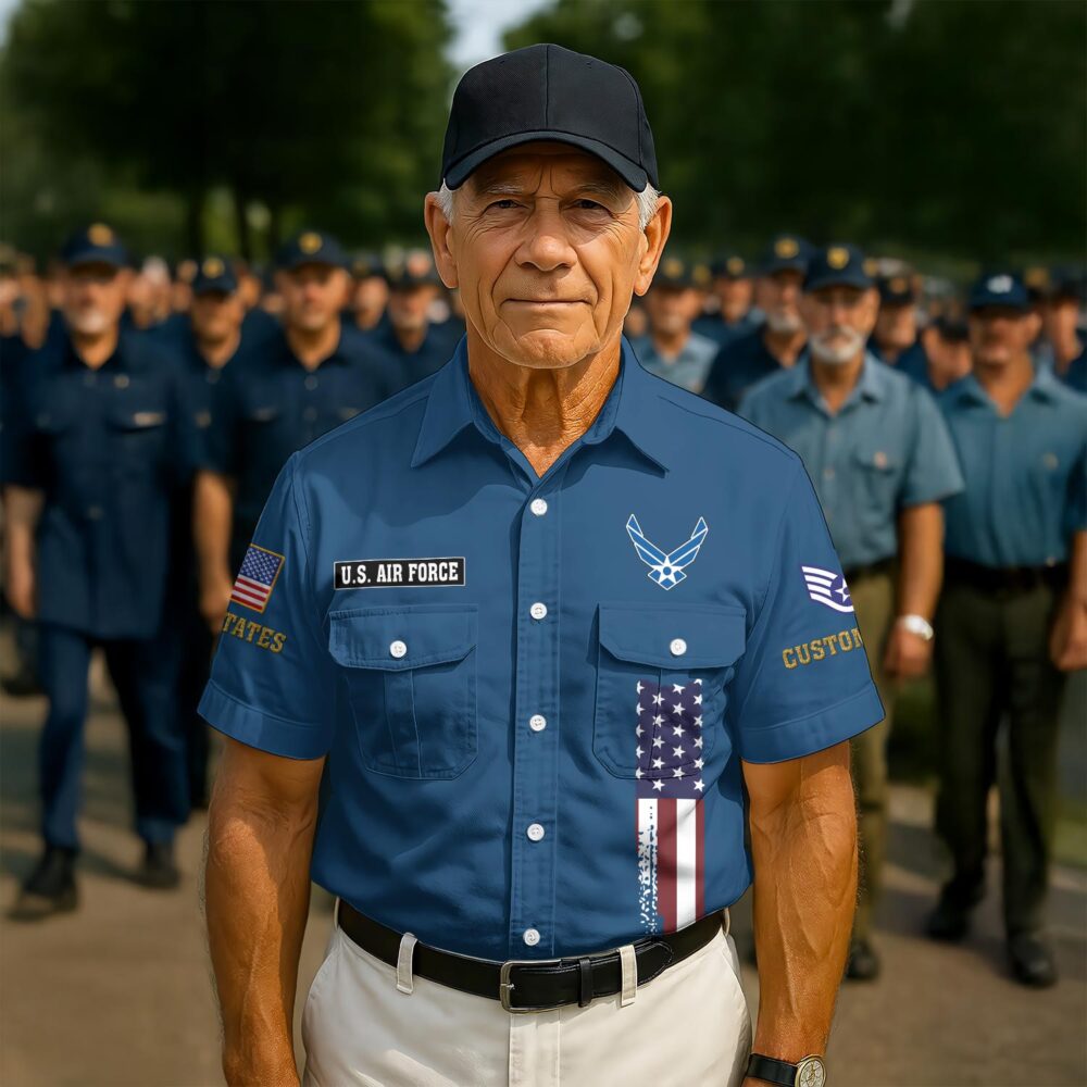 US Air Force , Proud Veteran - Cargo Shirt - Image 2