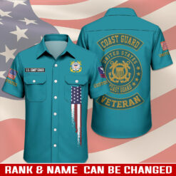 US Coast Guard, Proud Veteran - Cargo Shirt