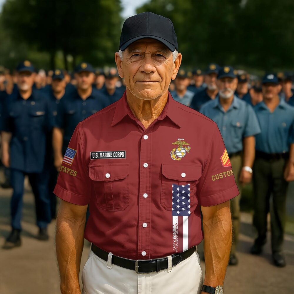 US Marine Corps, Defender of Freedom - Cargo Shirt - Image 2