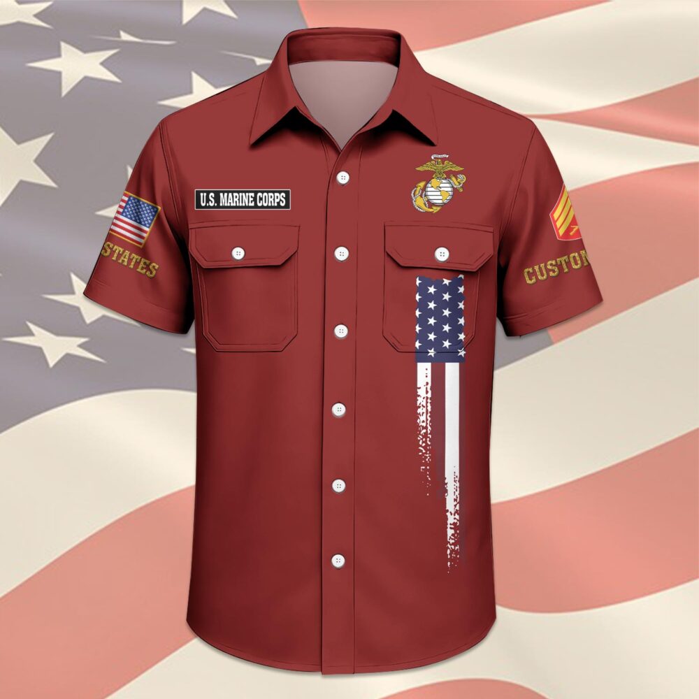 US Marine Corps, Defender of Freedom - Cargo Shirt - Image 3