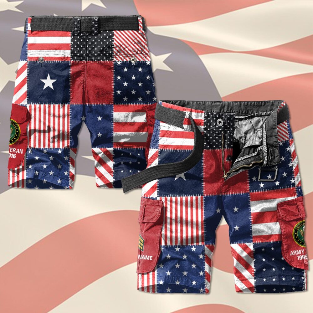 US Army, I Walked The Walk - Cargo Shorts (Belt Excluded) - Image 2