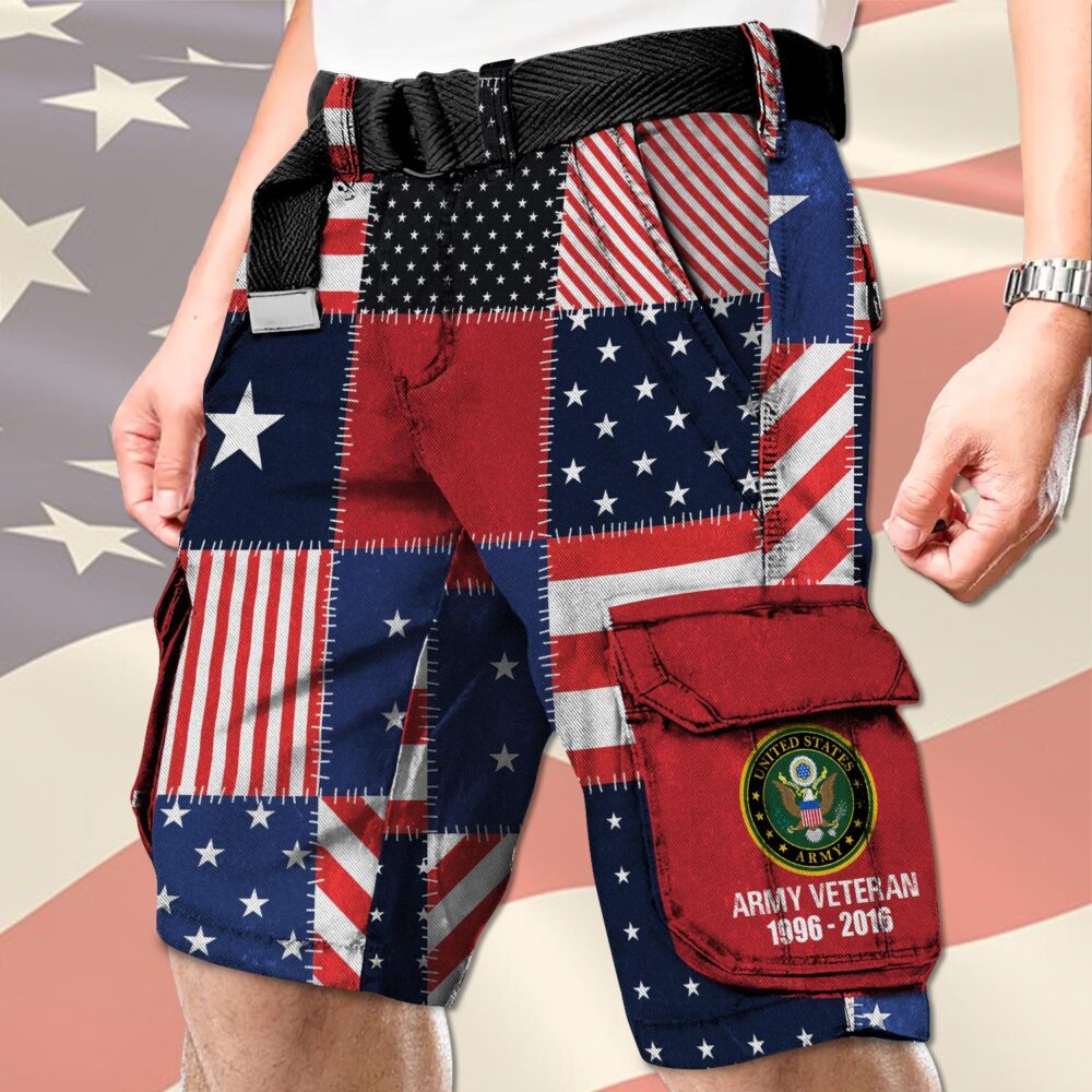 US Army, I Walked The Walk - Cargo Shorts (Belt Excluded) - Image 3