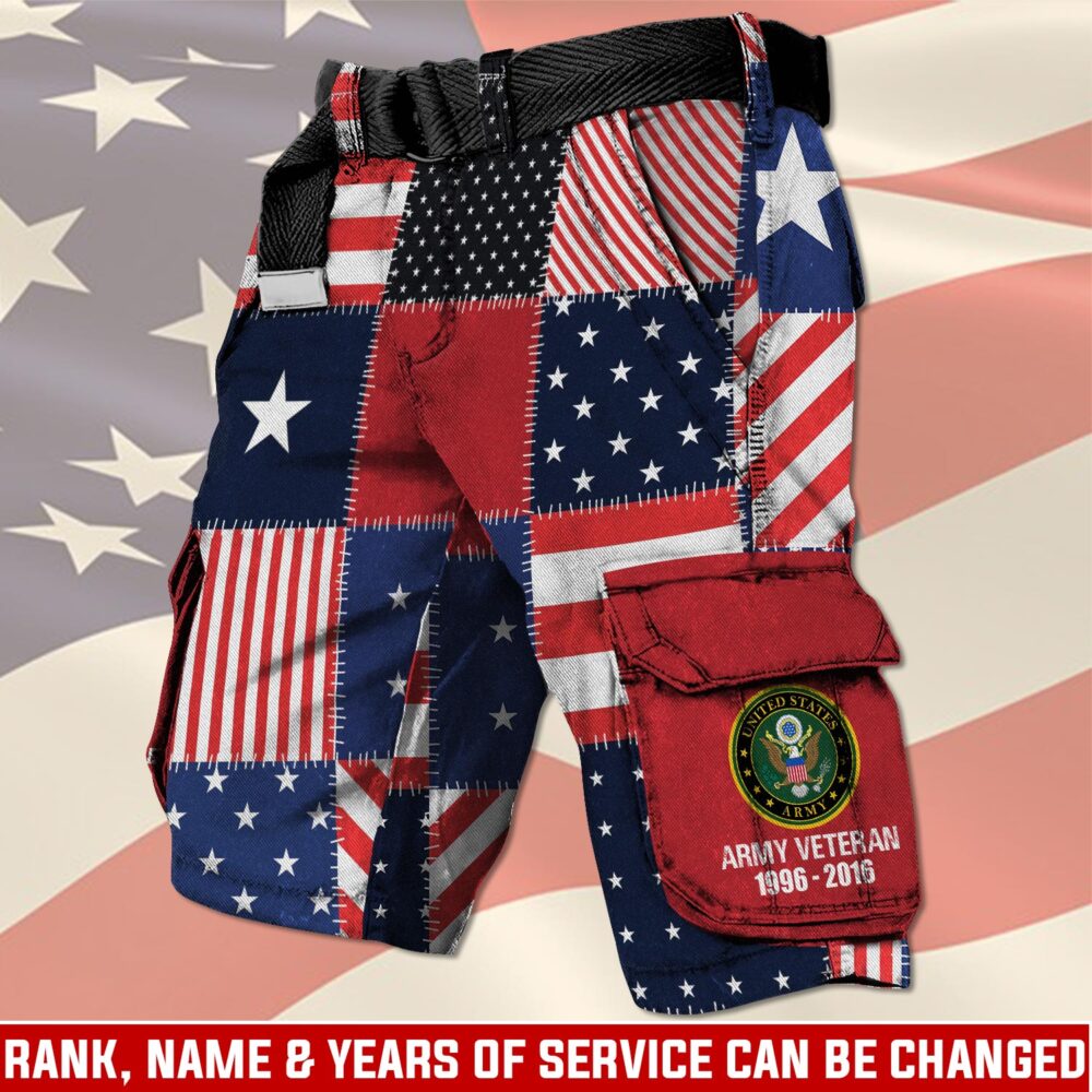US Army, I Walked The Walk - Cargo Shorts (Belt Excluded)