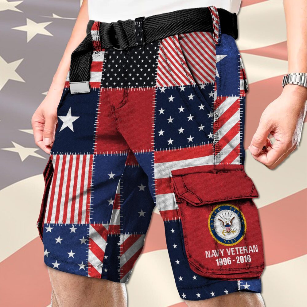 US Navy, Always Courageous - Cargo Shorts (Belt Excluded) - Image 3