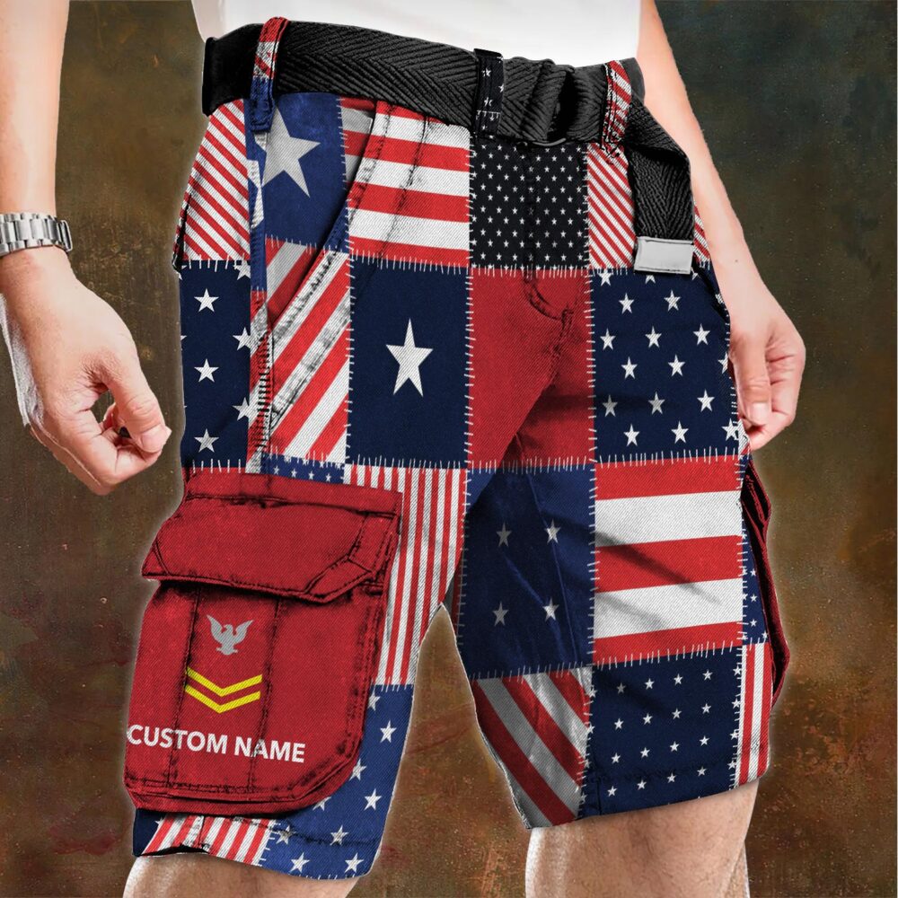 US Navy, Always Courageous - Cargo Shorts (Belt Excluded) - Image 4