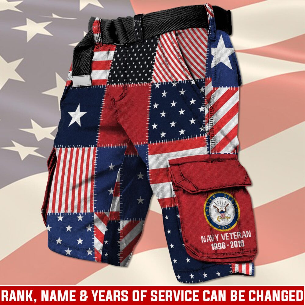 US Navy, Always Courageous - Cargo Shorts (Belt Excluded)
