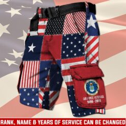 US Air Force , American By Birth, Veteran By Choice - Cargo Shorts (Belt Excluded)