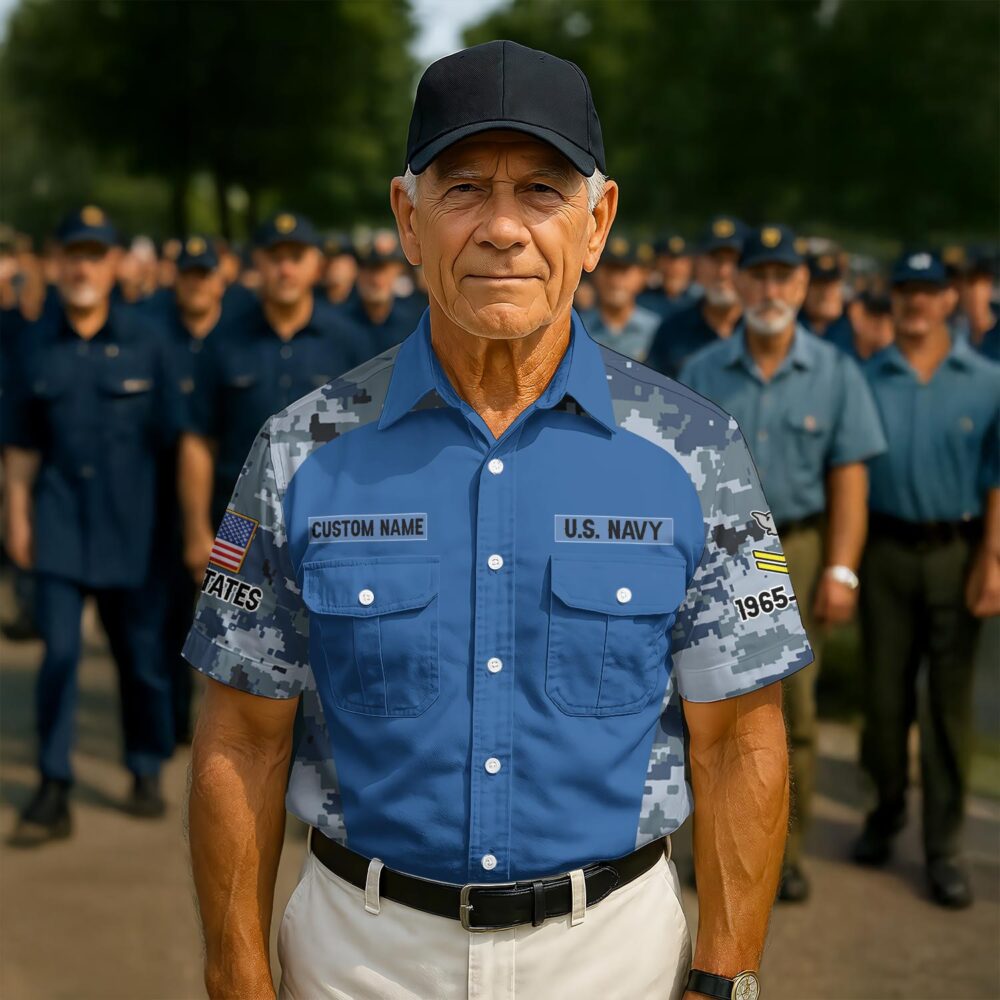 US Navy, E 3 Red - Cargo Shirt - Image 2