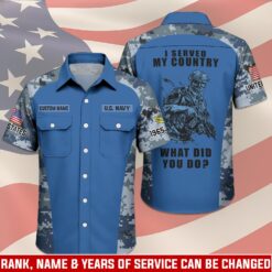 US Navy, E 3 Red - Cargo Shirt