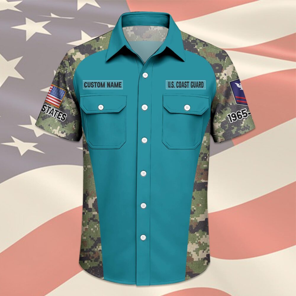 US Coast Guard, Freedom Over Fear - Cargo Shirt - Image 3