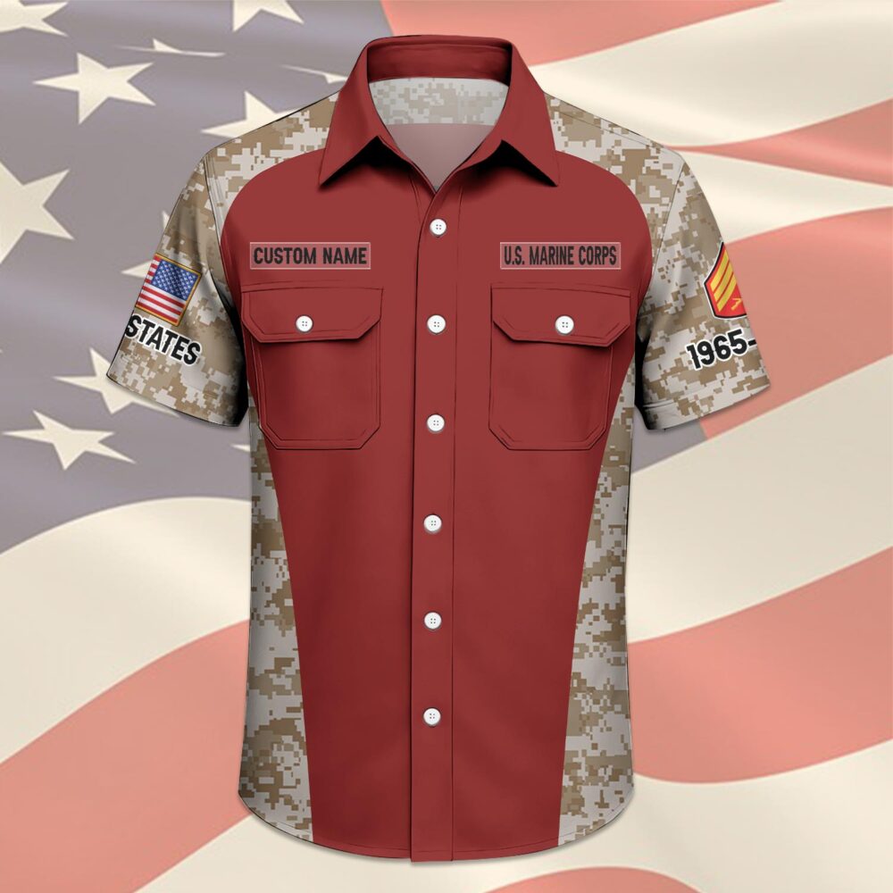 US Marine Corps, E 6 Marines Staff Sergeant - Cargo Shirt - Image 3