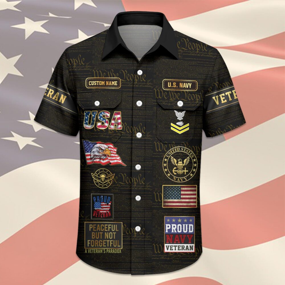 US Navy, Anchors Aweigh - Cargo Shirt - Image 3