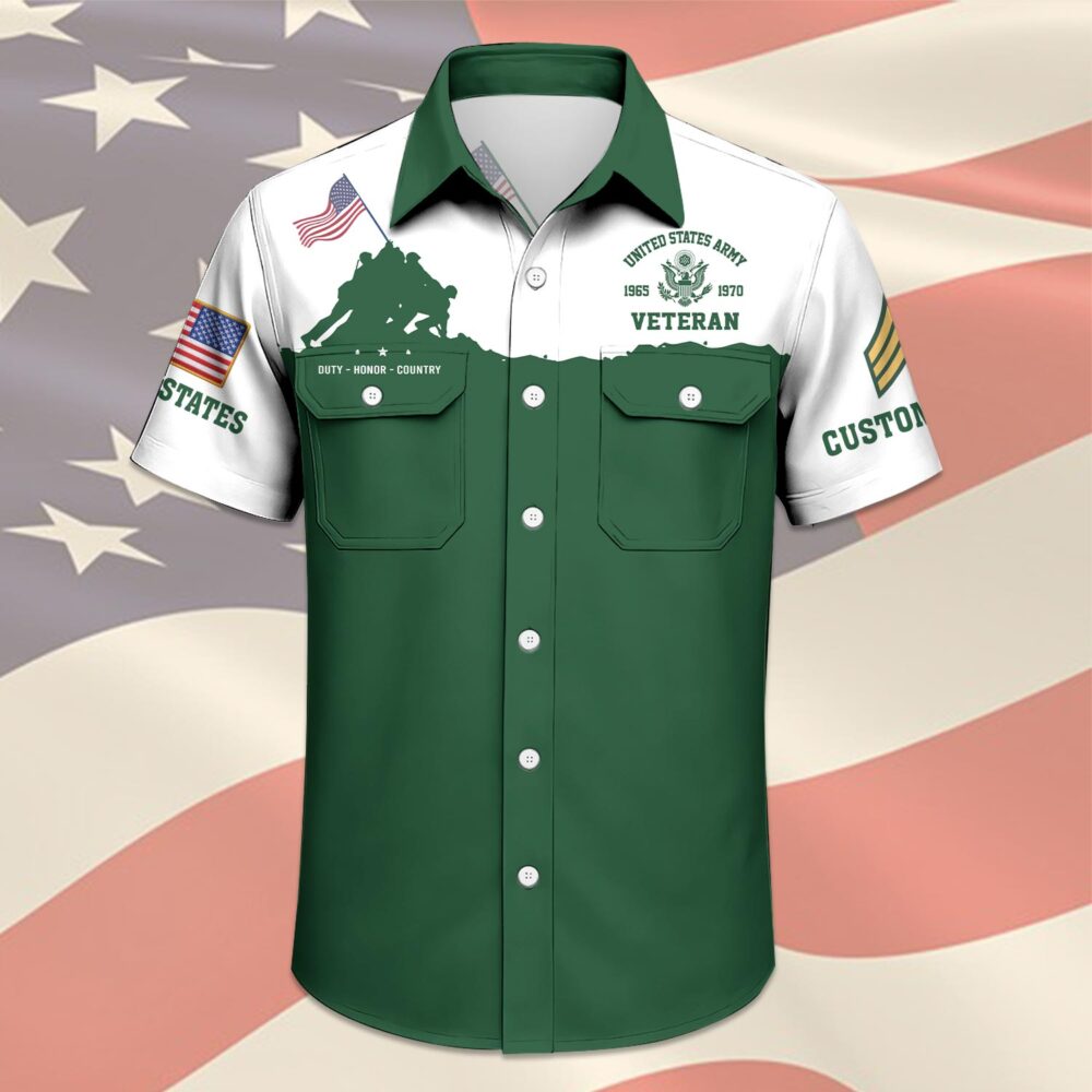 US Army, E 8 Army Master Sergeant - Cargo Shirt - Image 3