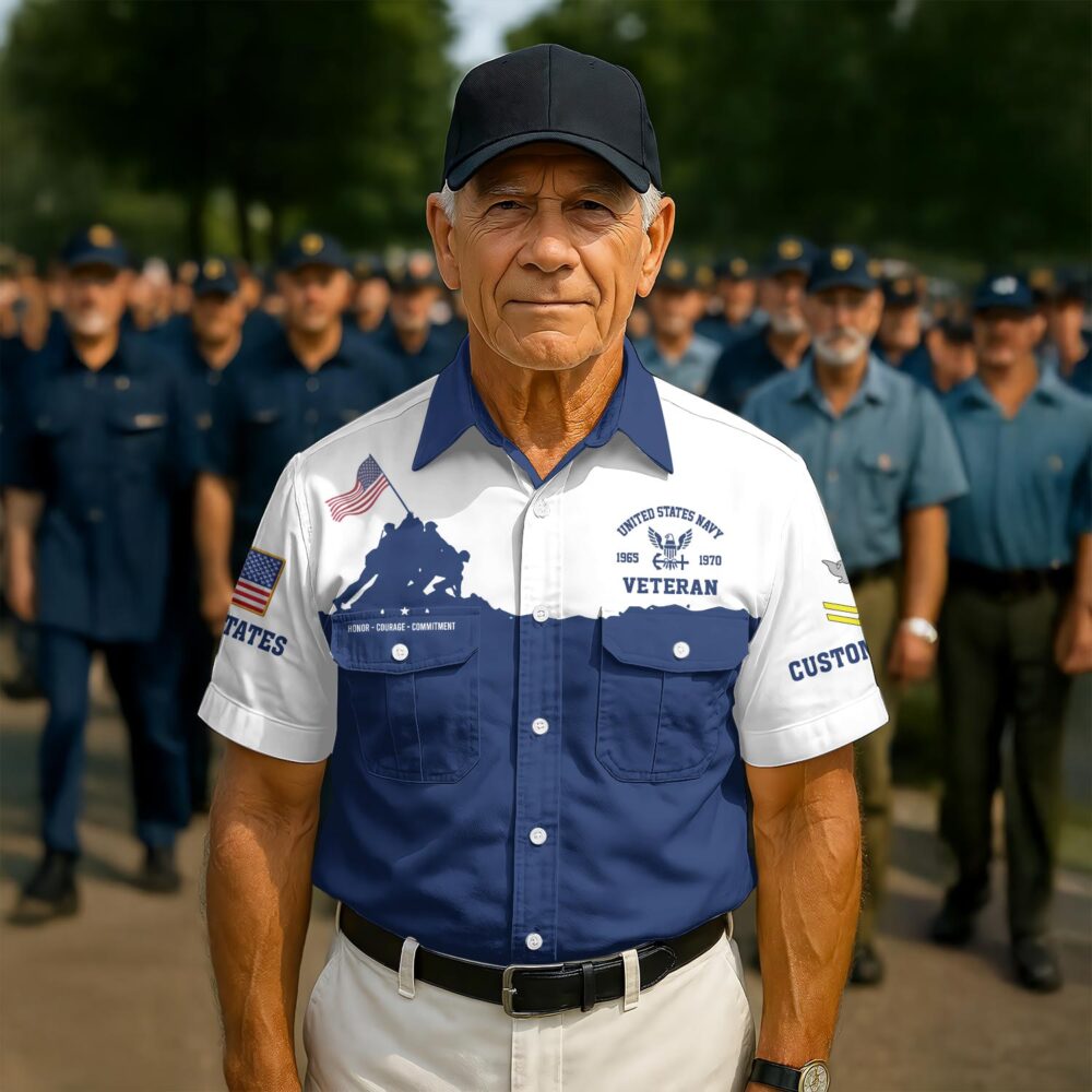 US Navy, Always Remember, Never Forget - Cargo Shirt - Image 2