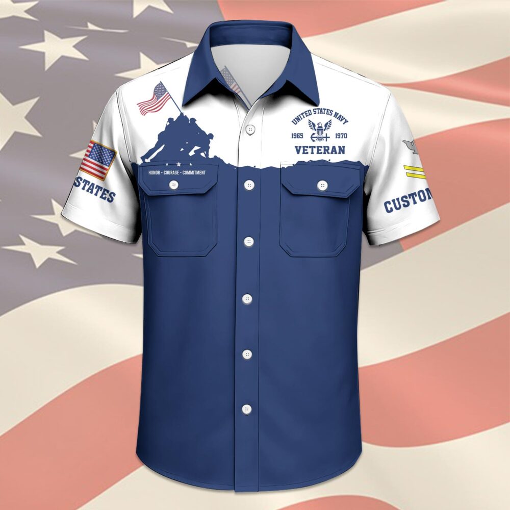 US Navy, Always Remember, Never Forget - Cargo Shirt - Image 3