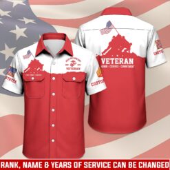 US Marine Corps, American By Birth, Veteran By Choice - Cargo Shirt