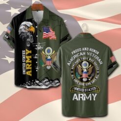 US Army, I Walked The Walk - Short Sleeve Button Shirt