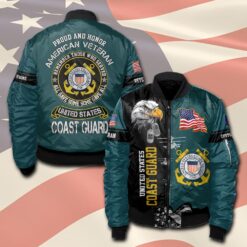 US Coast Guard, All Gave Some, Some Gave All - Bomber Jacket